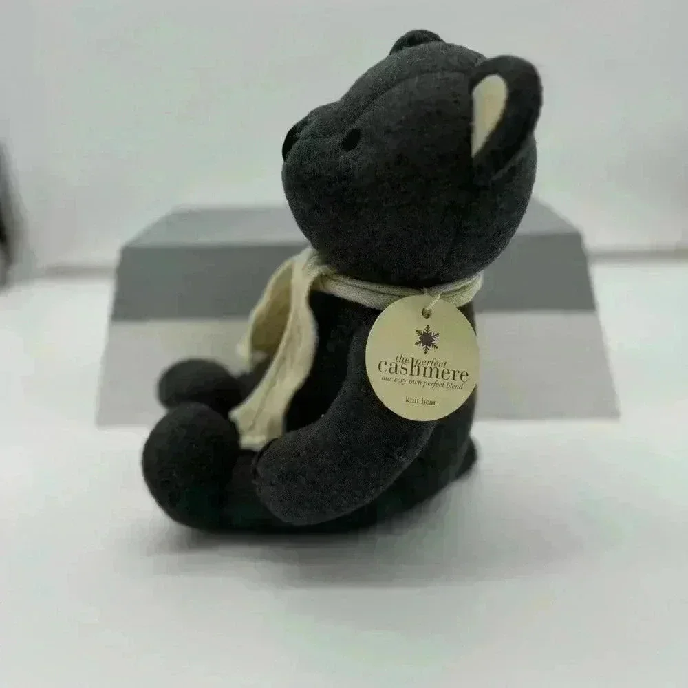 Bath & Body Works Grey Scarf Jointed Bear Plush Stuffed Animal Toy Exclusive 10